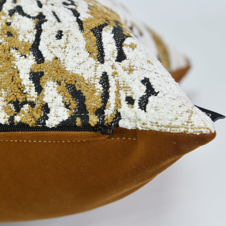 Gilded Marble Cushion Cover