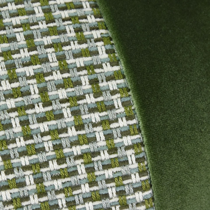 Emerald Basketweave Lumbar Cushion Cover
