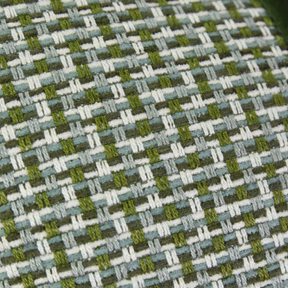 Emerald Basketweave Lumbar Cushion Cover