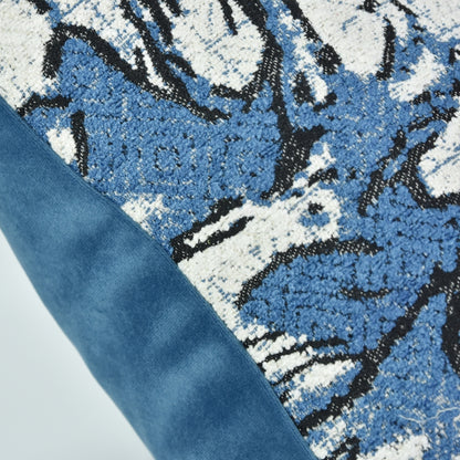 Azure Marble Cushion Cover
