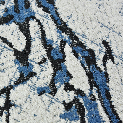 Azure Marble Cushion Cover