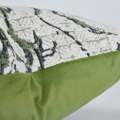 Verdant Marble Cushion Cover