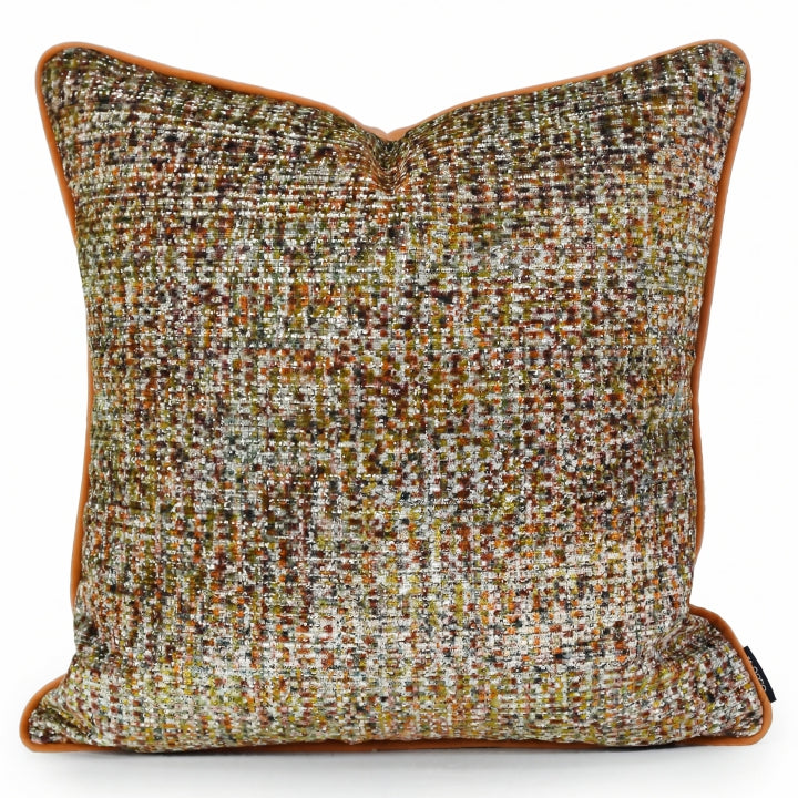 Amber Ember Bouclé Cushion Cover