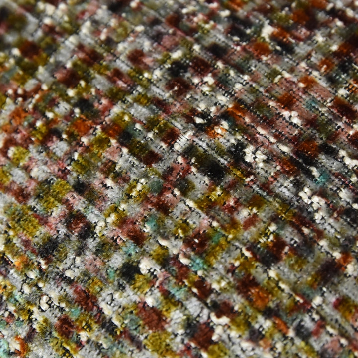 Amber Ember Bouclé Cushion Cover