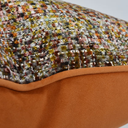 Amber Ember Bouclé Cushion Cover