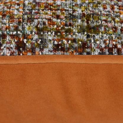 Amber Ember Bouclé Cushion Cover