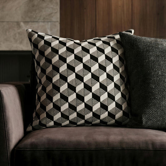 Obsidian Rhythm Cushion Cover